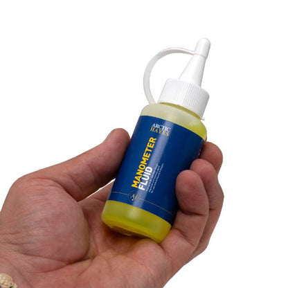 Close view of Arctic Hayes 60ml manometer fluid