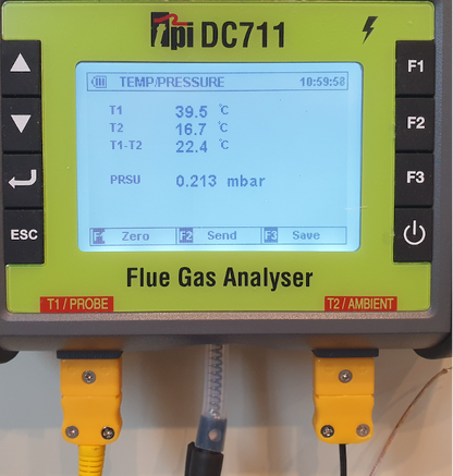TPI DC711 Flue Gas Analyser With Probe And Charger – Analyser With Probe + Bluetooth (VIEWKIT)