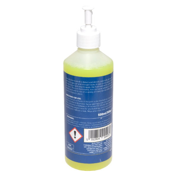 Arctic Hayes PH026A5 500ml leak detector back label