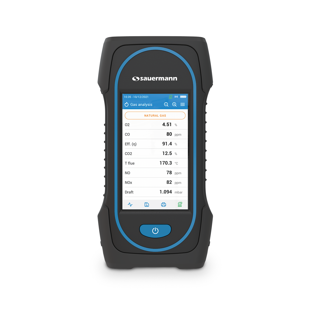 Sauermann Si-CA 130 Touch Screen Flue Gas Analyser – With 300mm probe + NOx sensor