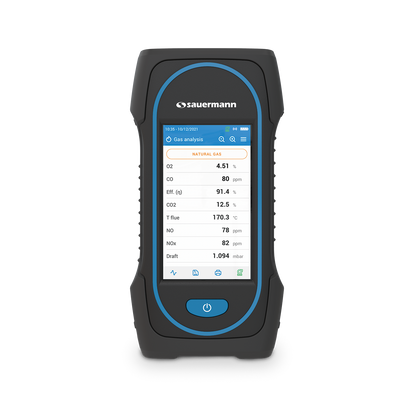 Sauermann Si-CA 130 Touch Screen Flue Gas Analyser – With 300mm probe + NOx sensor