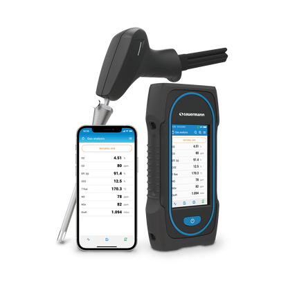 Sauermann Si-CA 130 Touch Screen Flue Gas Analyser – Si-CA 130 Flue Gas Analyser With Probe and Charger