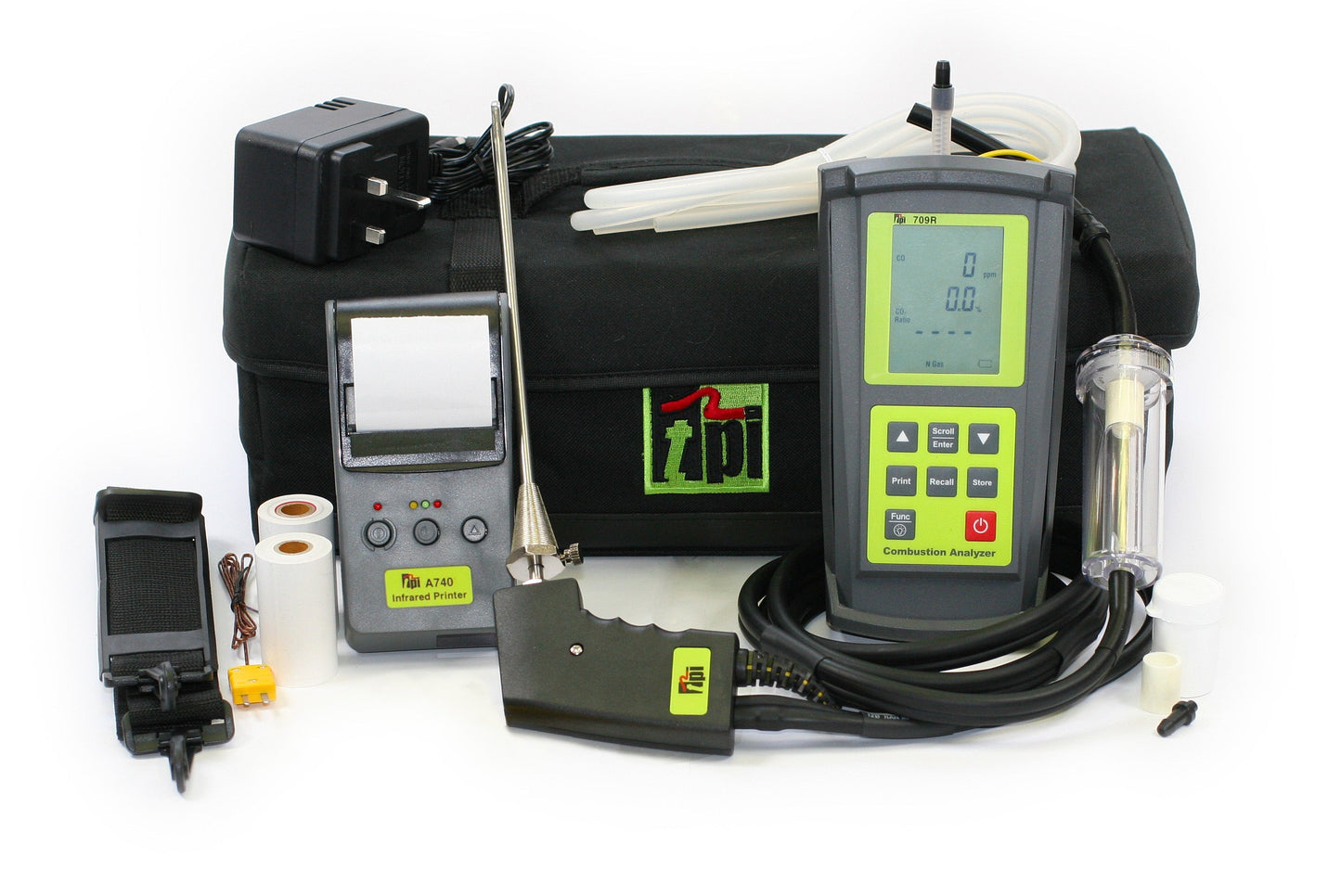 TPI 709R Combustion Gas Analyser – TPI 709R Gas Analyser + IR Printer