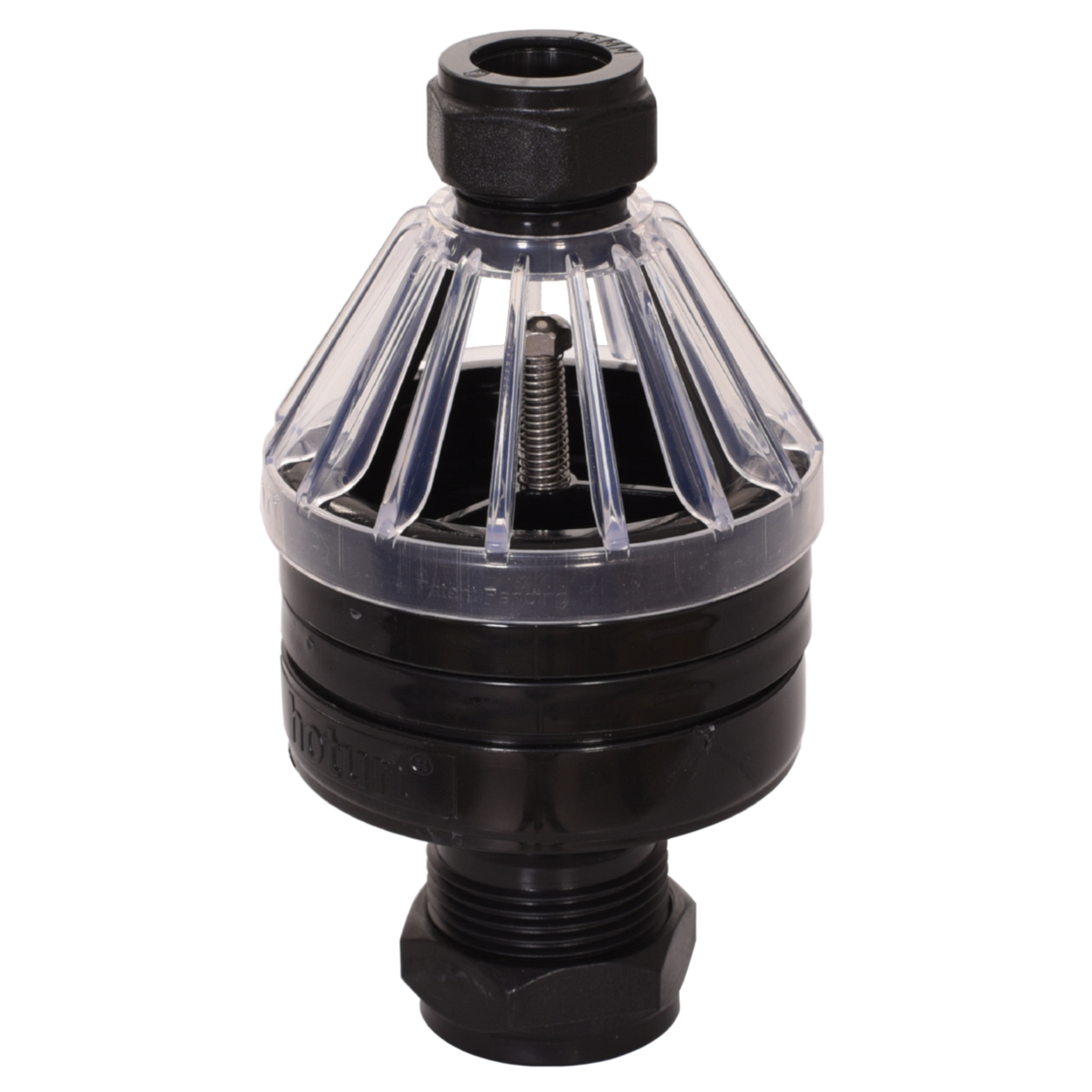 hotun 100C Dry Trap Tundish 15 × 22 mm – Black