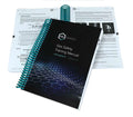 LCL Awards LPG Gas Safety Training Manual, Issue 4.0, with a dark blue cover and turquoise spiral binding, shown with open manual pages behind.