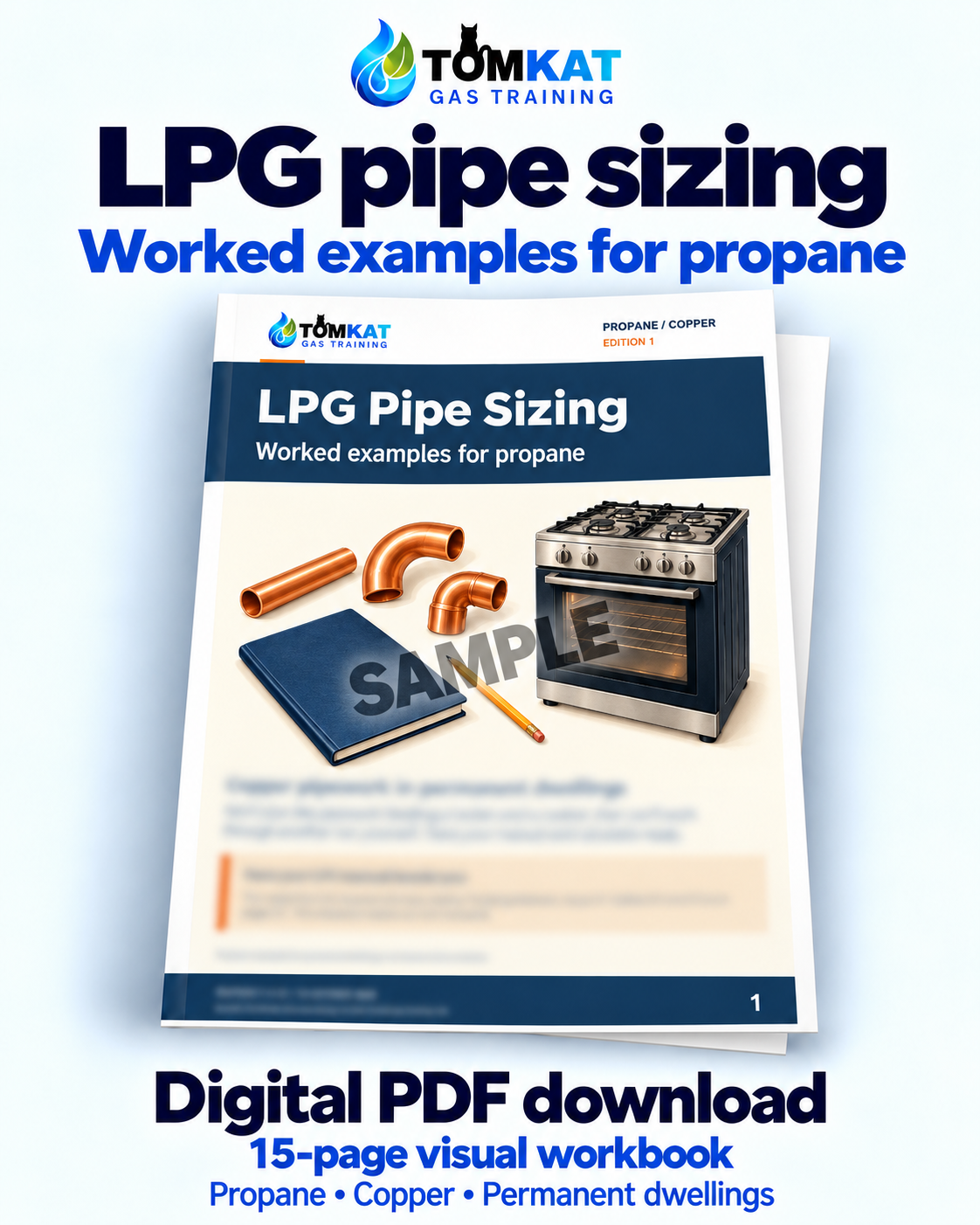 LPG Pipe Sizing: Worked Examples for Propane | TomKat Digital Workbook