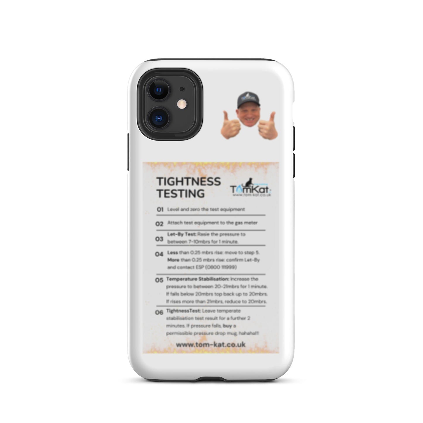 Tightness Test Tough Case for iPhone 11, front view