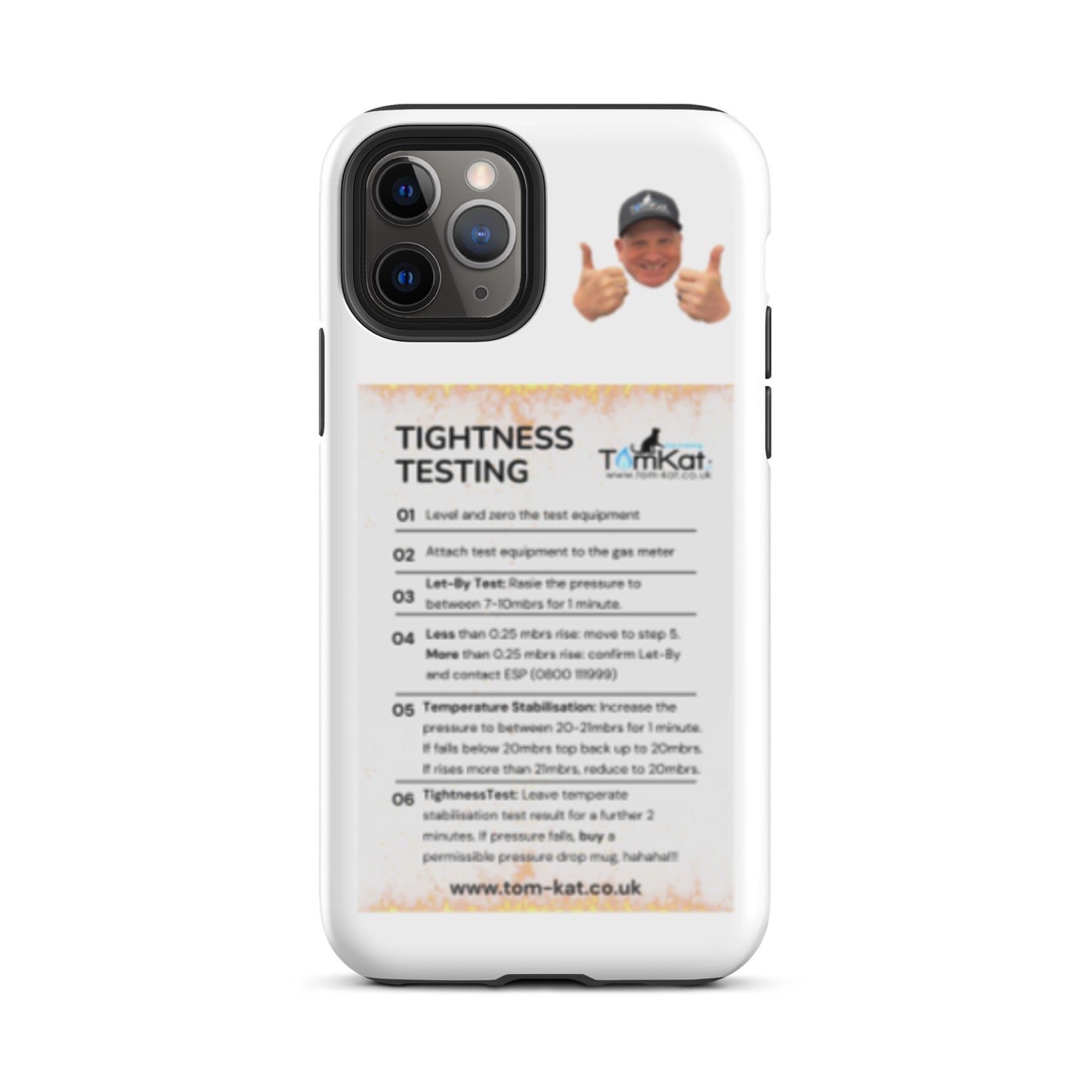 Tightness Test Tough Case for iPhone 11 Pro, front view