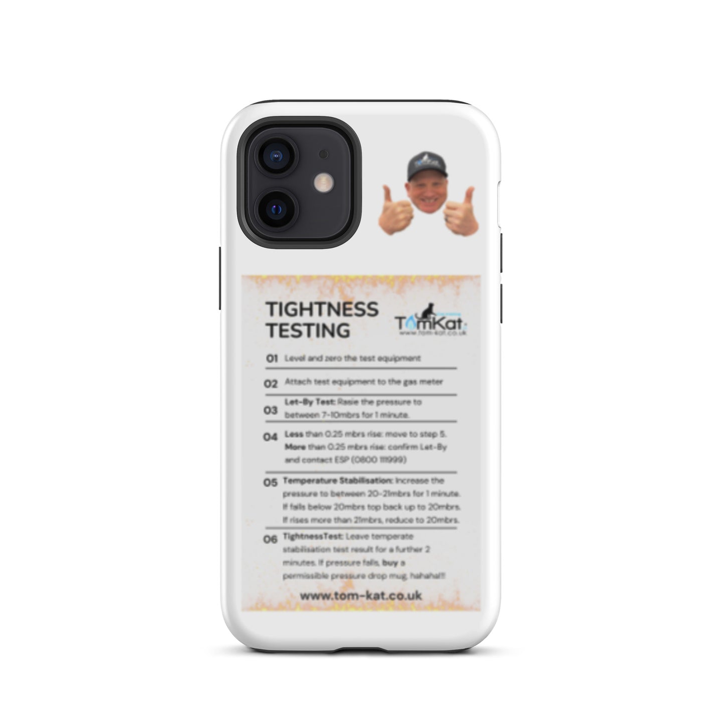 Tightness Test Tough Case for iPhone 12, front view