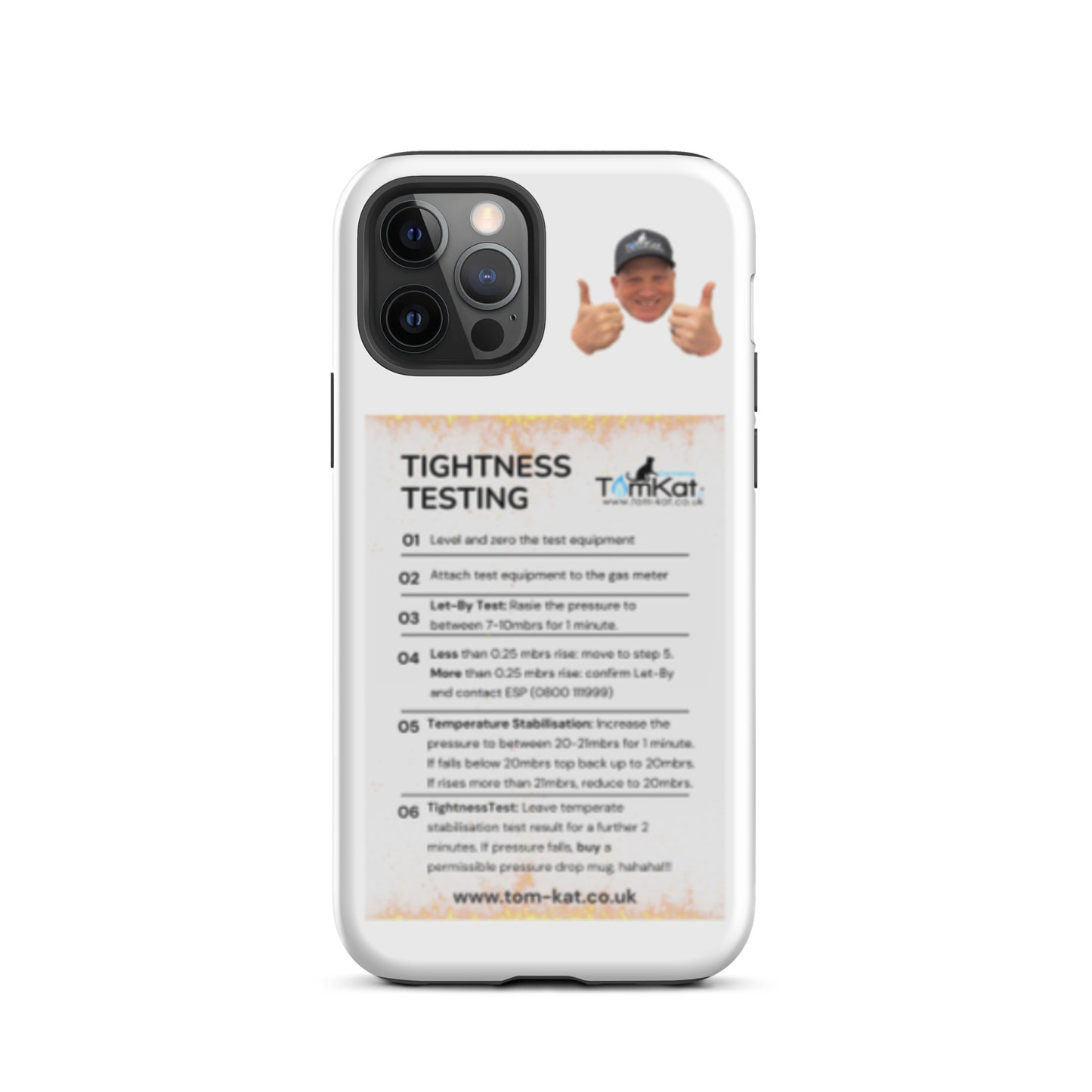 Tightness Test Tough Case for iPhone 12 Pro, front view