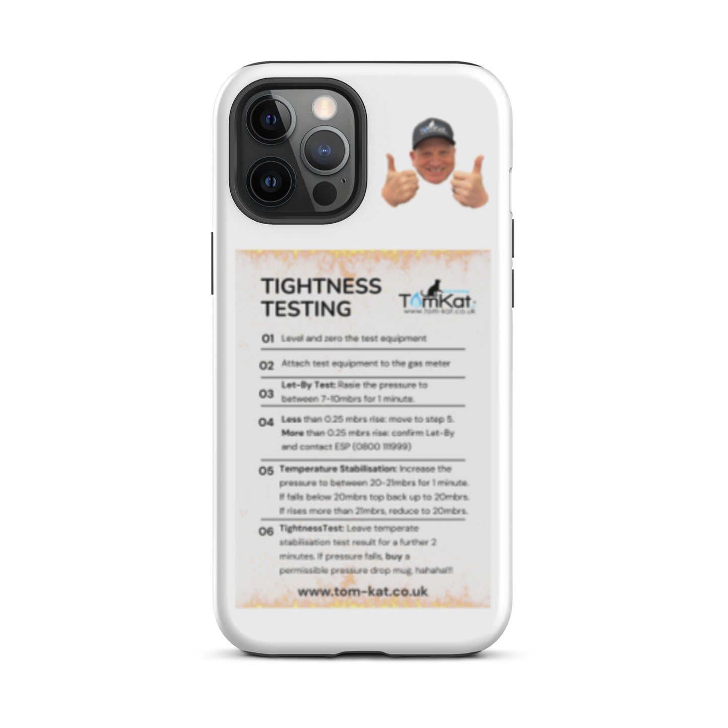 Tightness Test Tough Case for iPhone 12 Pro Max, front view