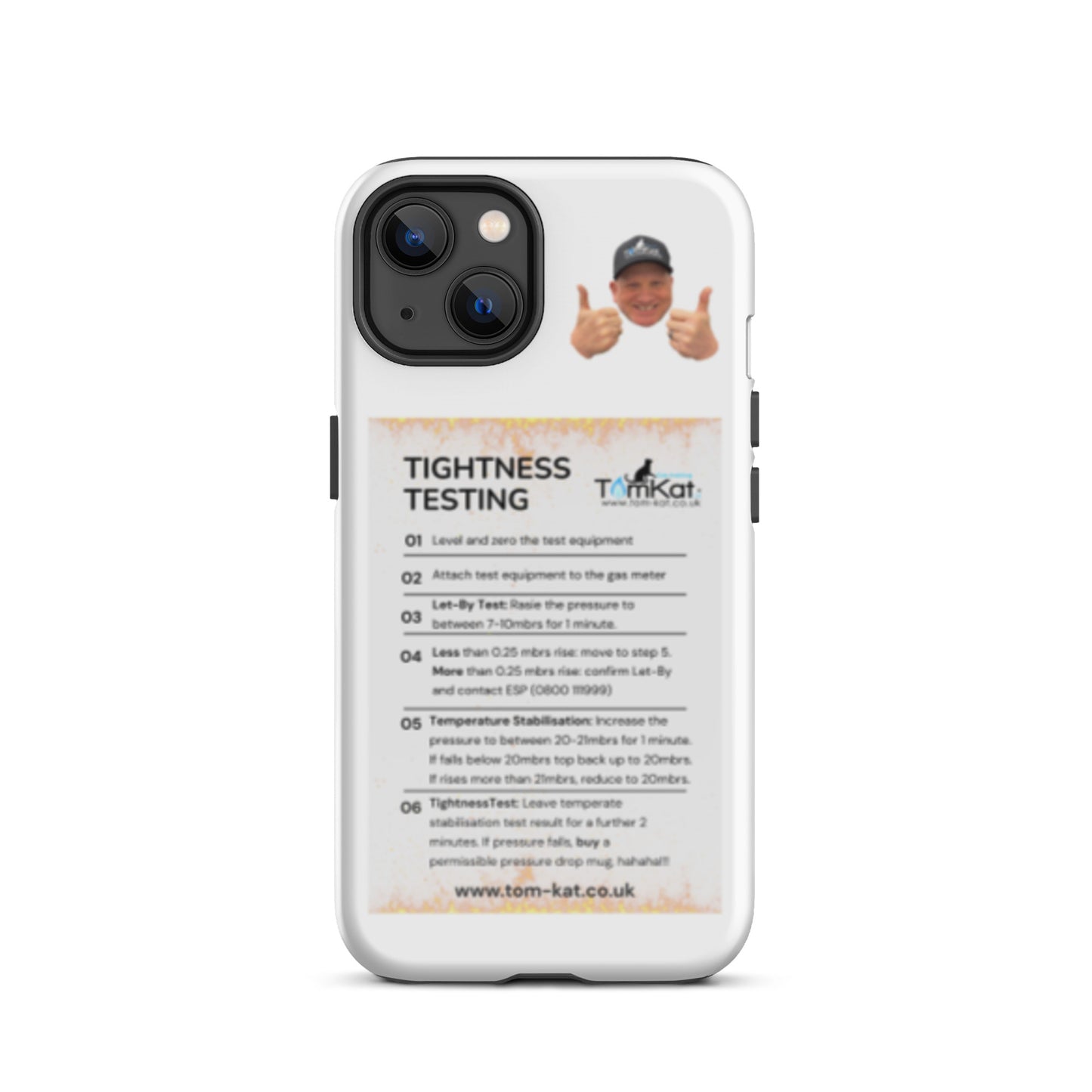 Tightness Test Tough Case for iPhone 13, front view
