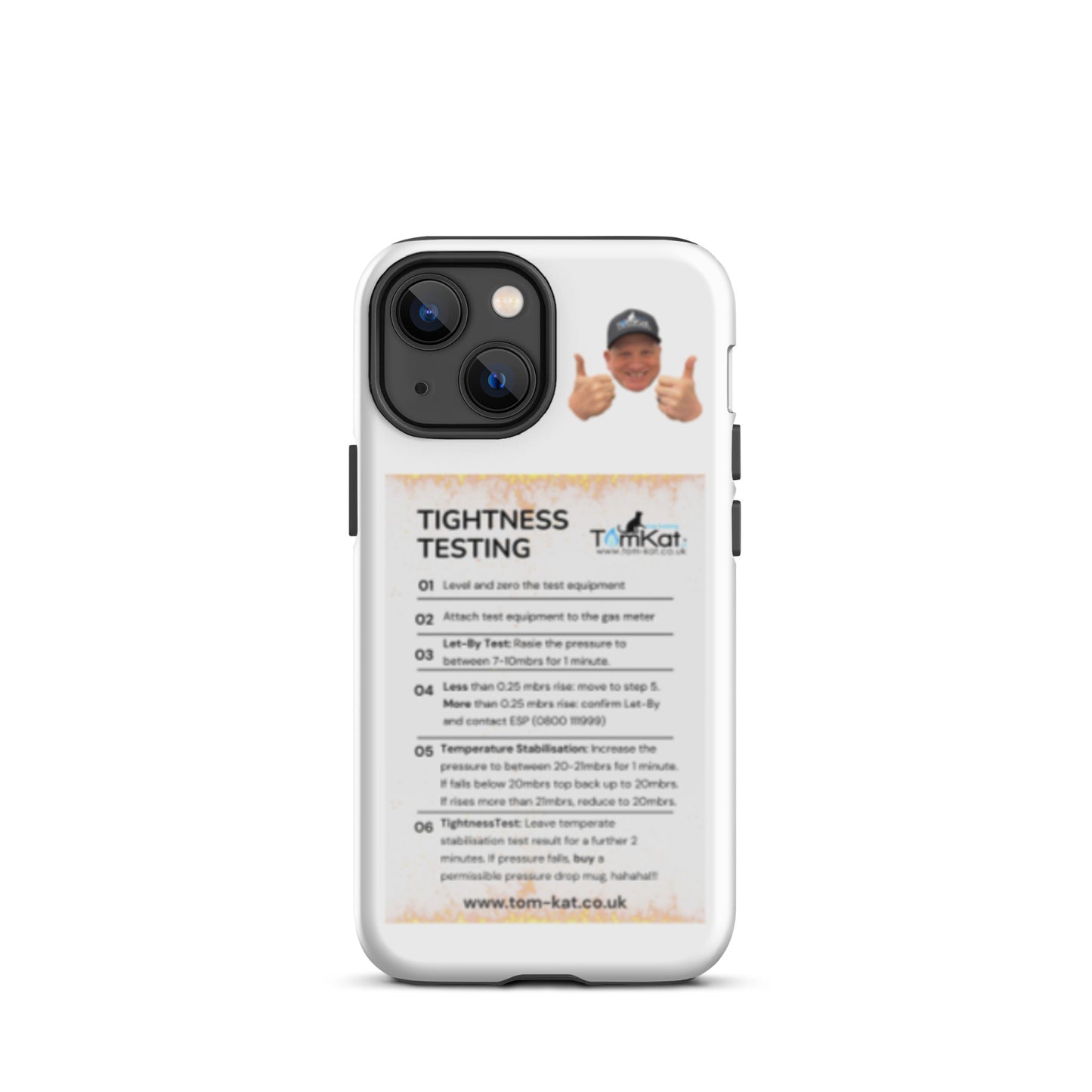 Tightness Test Tough Case for iPhone 13 mini, front view
