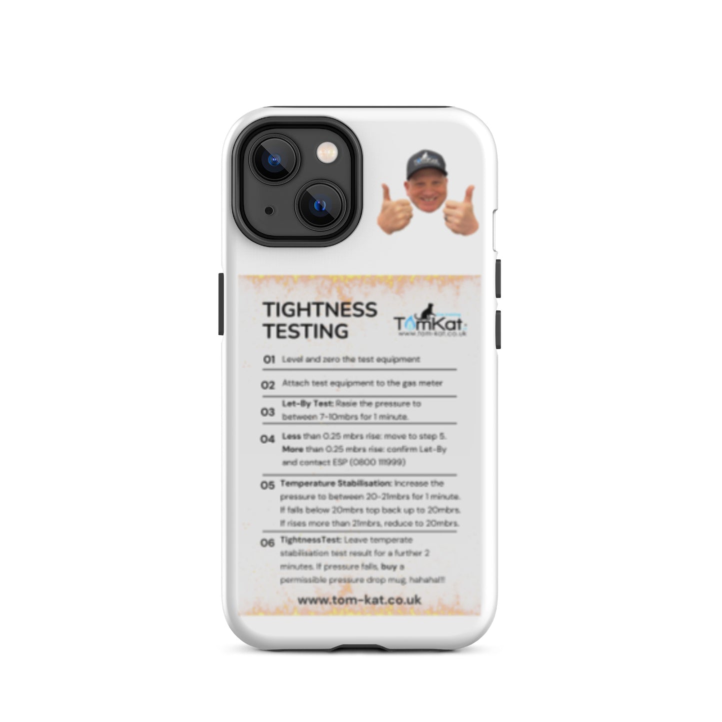 Tightness Test Tough Case for iPhone 14, front view