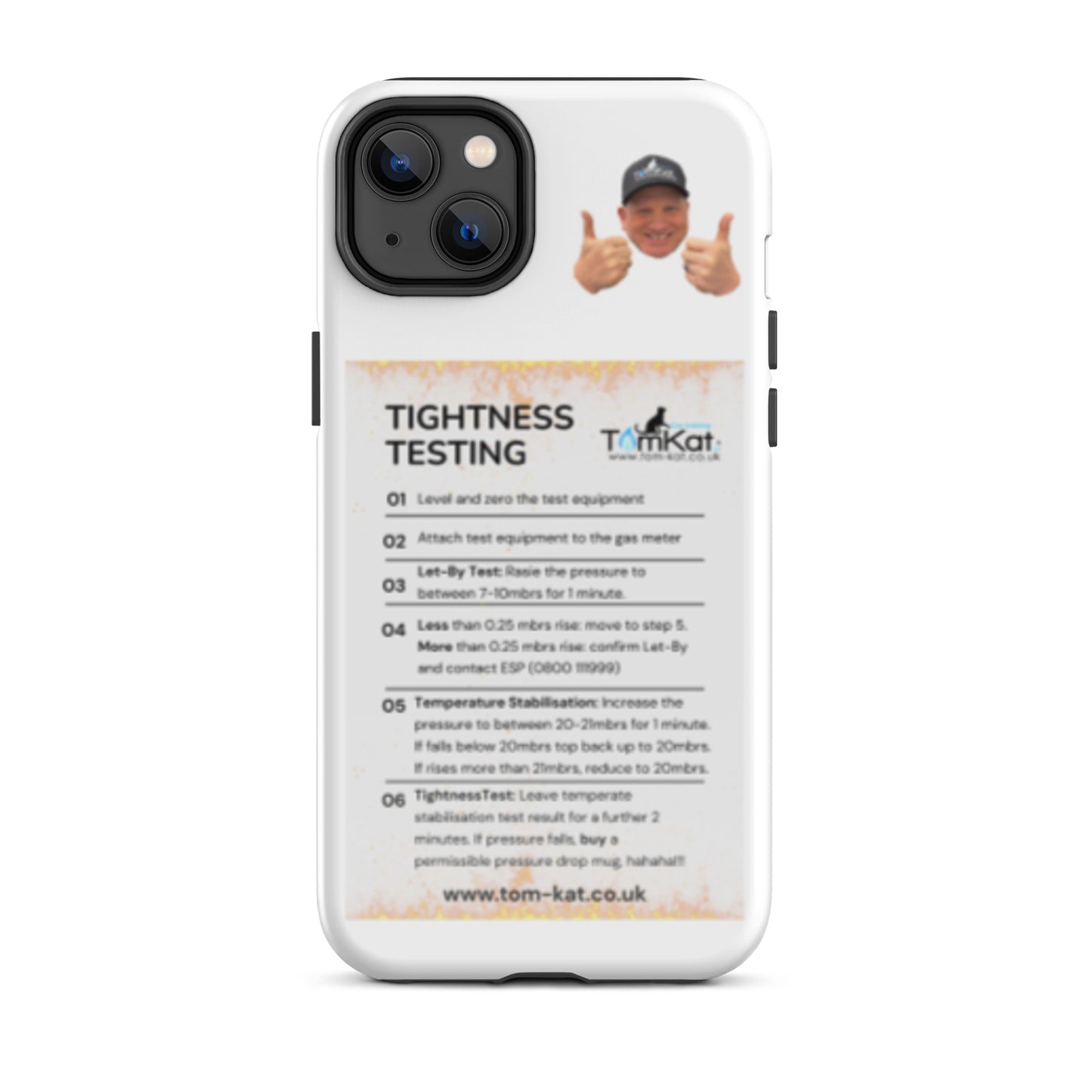 Tightness Test Tough Case for iPhone 14 Plus, front view