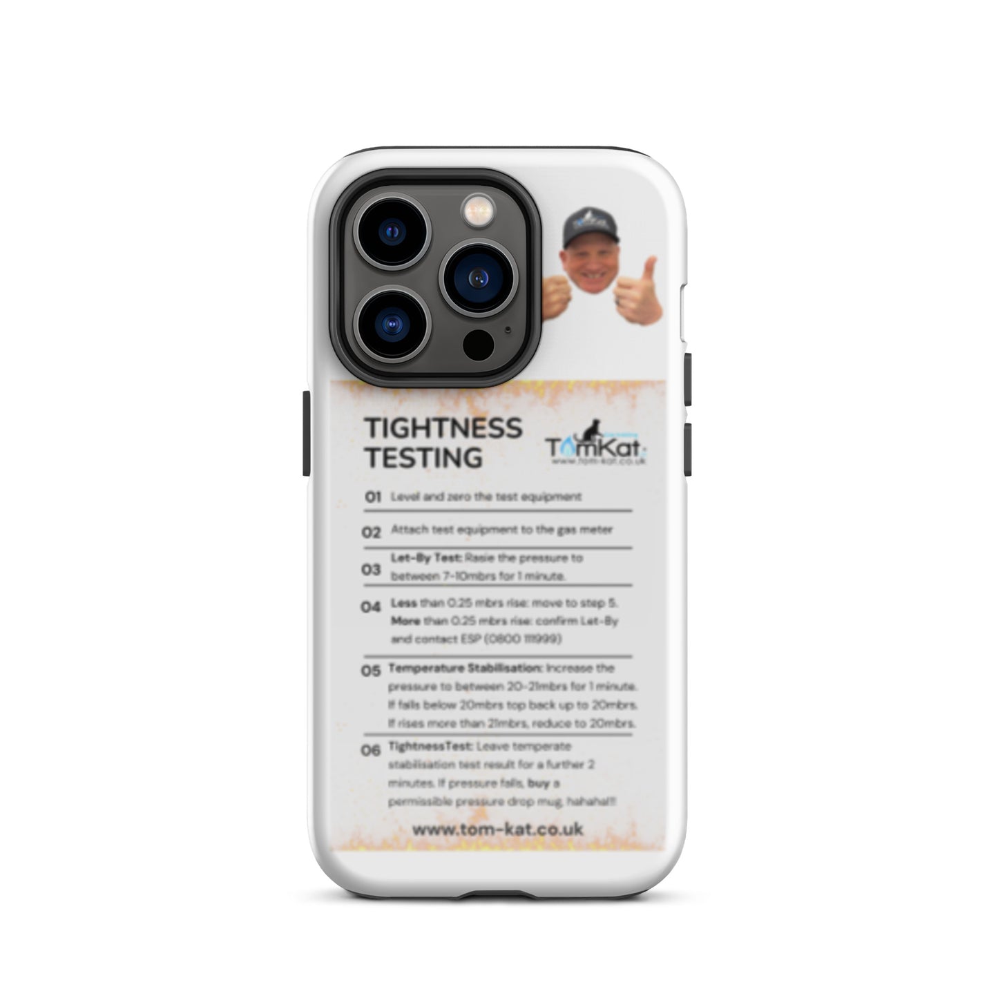 Tightness Test Tough Case for iPhone 14 Pro, front view