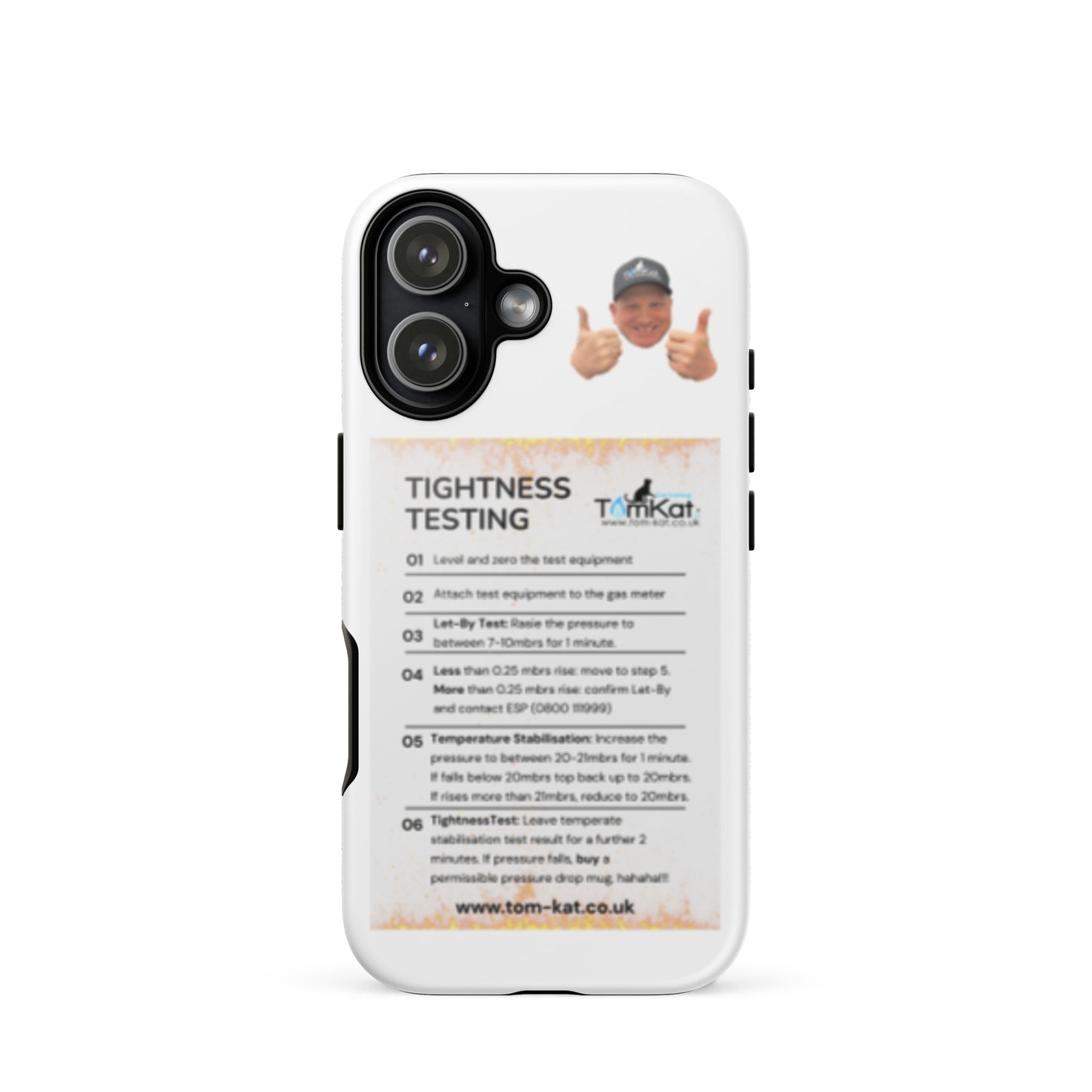 Tightness Test Tough Case for iPhone 17, front view