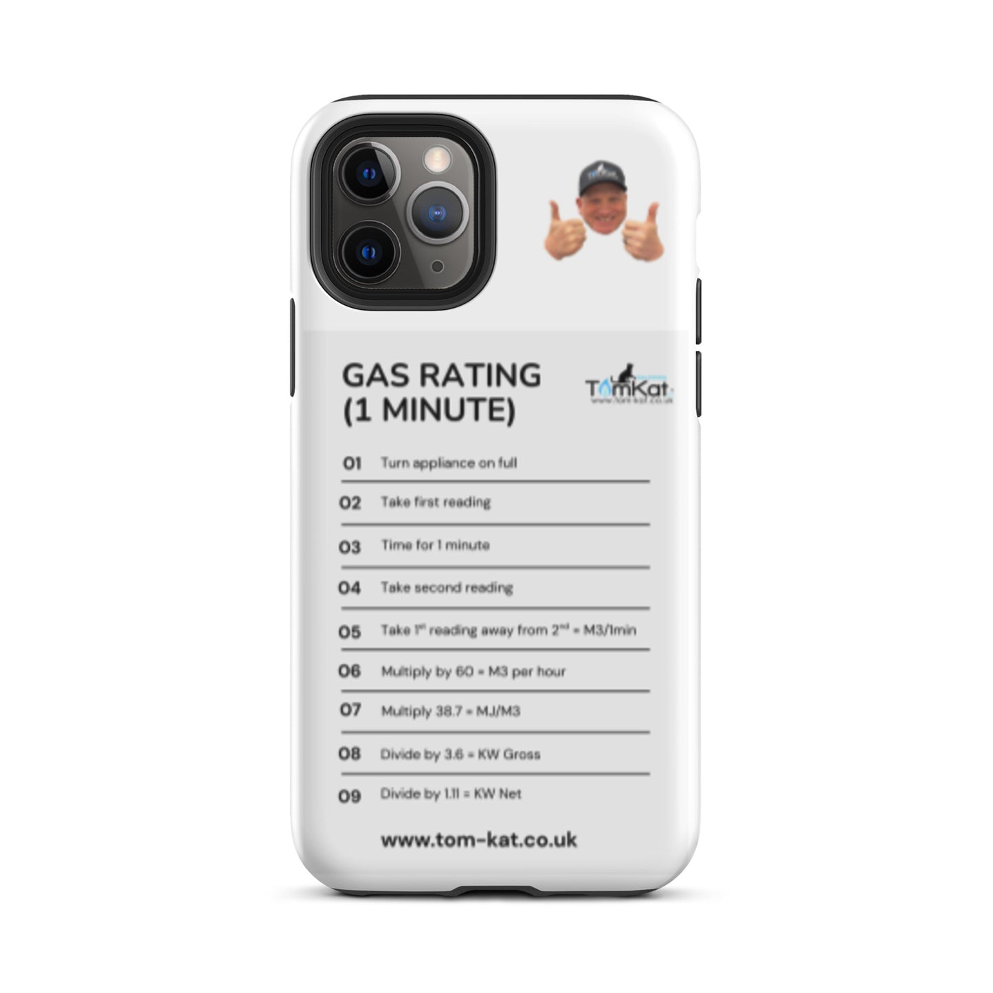 Gas Rate Tough Case for iPhone 11 Pro, front view