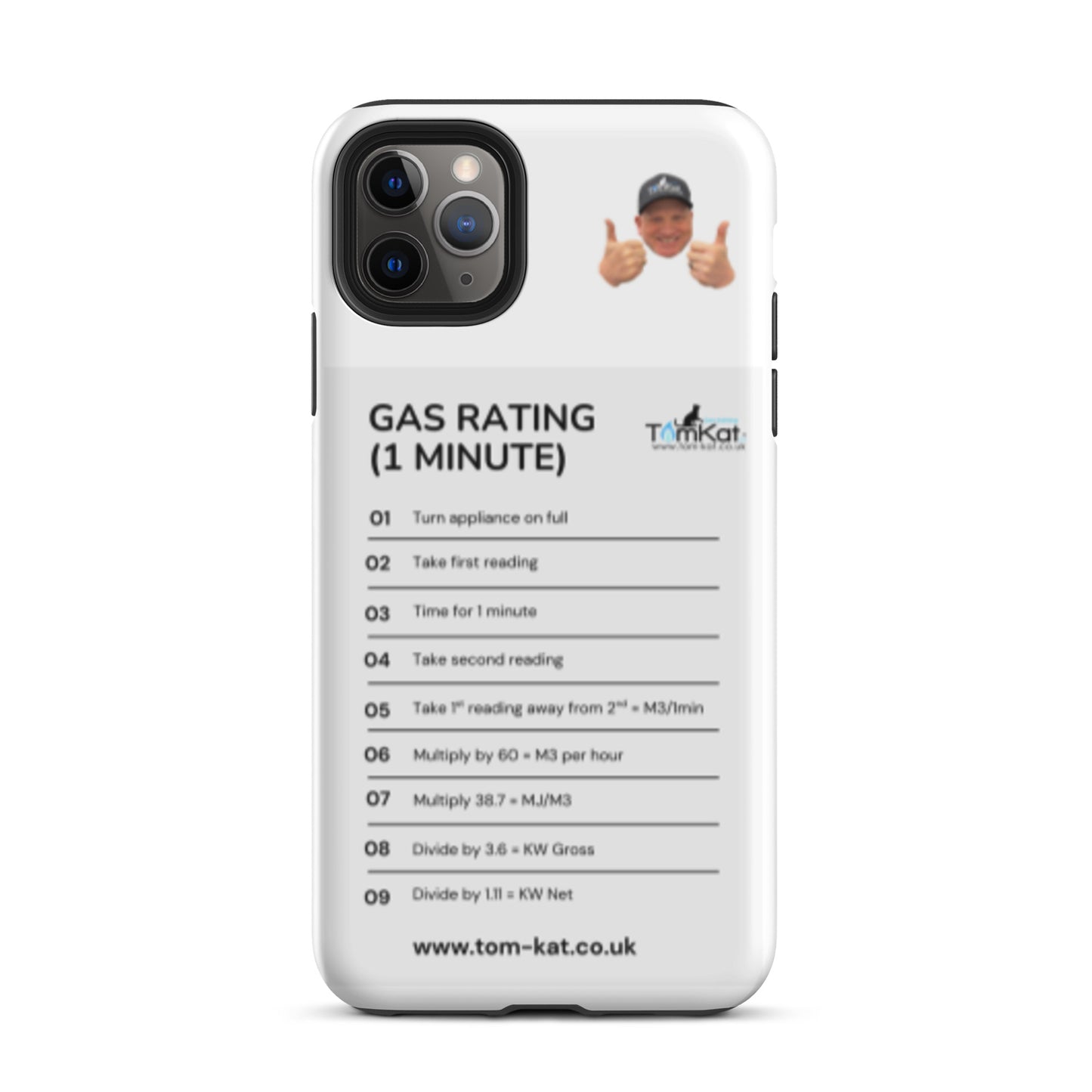 Gas Rate Tough Case for iPhone 11 Pro Max, front view