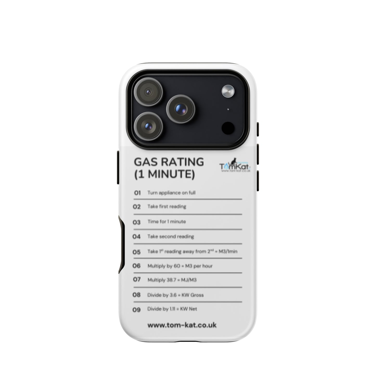 Gas Rate Tough Case for iPhone 17 Pro, front view