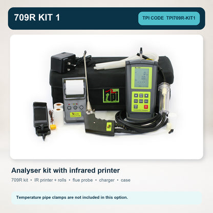 TPI 709R Combustion Gas Analyser With Free Gas Sniffer