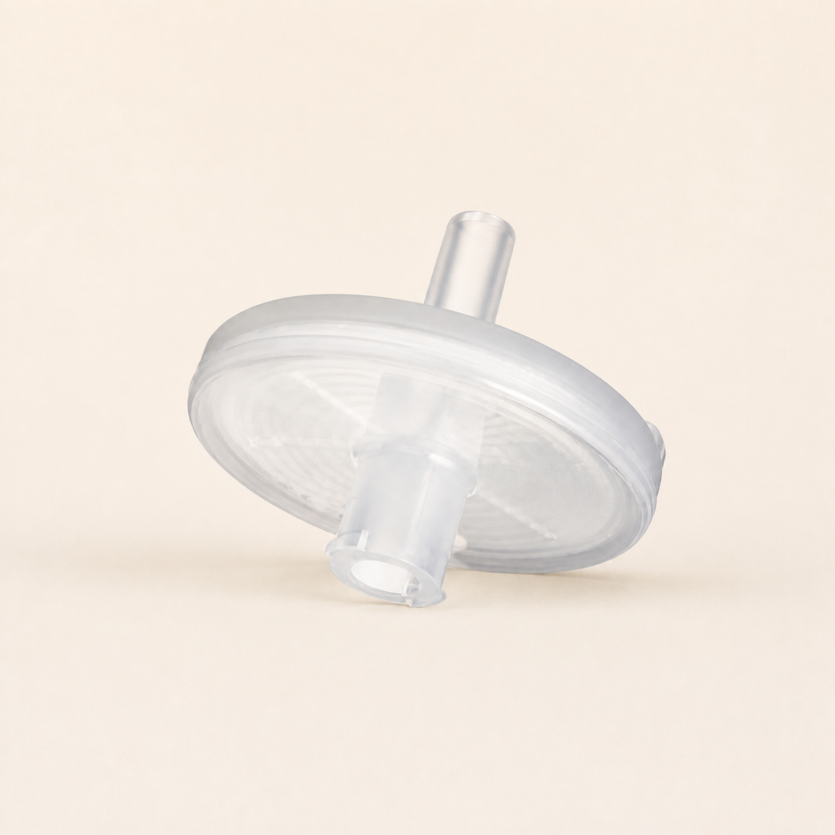 TPI A796-D hydrophobic disc filter for a flue gas analyser on a white background.