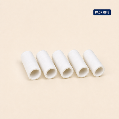 Five TPI A796-F replacement particle filters for flue gas analysers.
